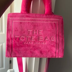 Marc Jacobs Hot Pink The Tote Bag Plush Mini Tote